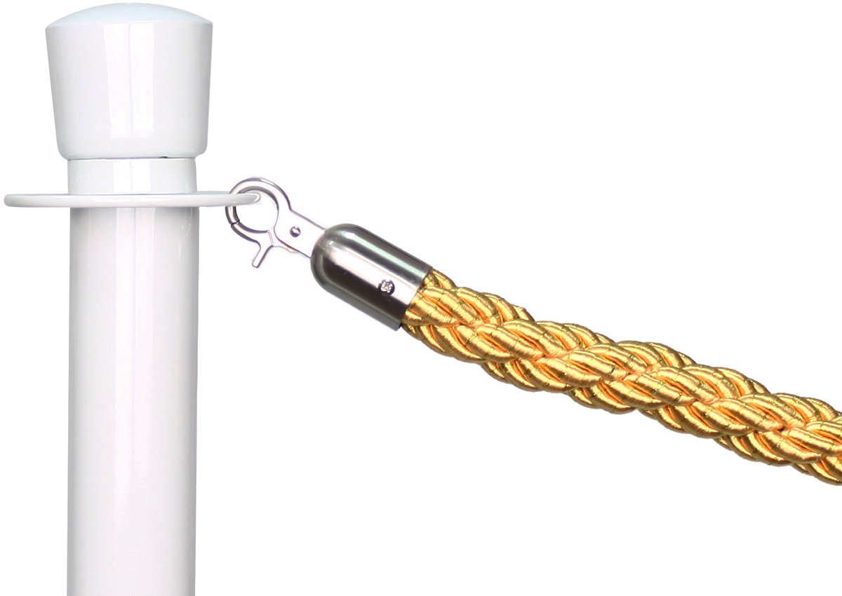   | Afzetkoord Gedraaid | Geborsteld Chroom - Goud